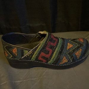 Embroidered multicolored Danskos size 39/8US